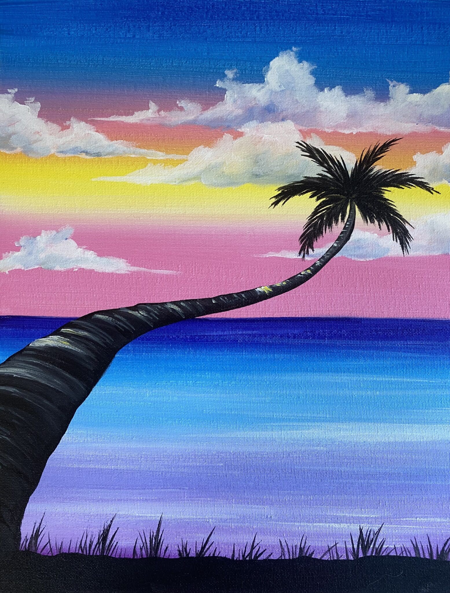 Palm Tree Storm Paint and sip