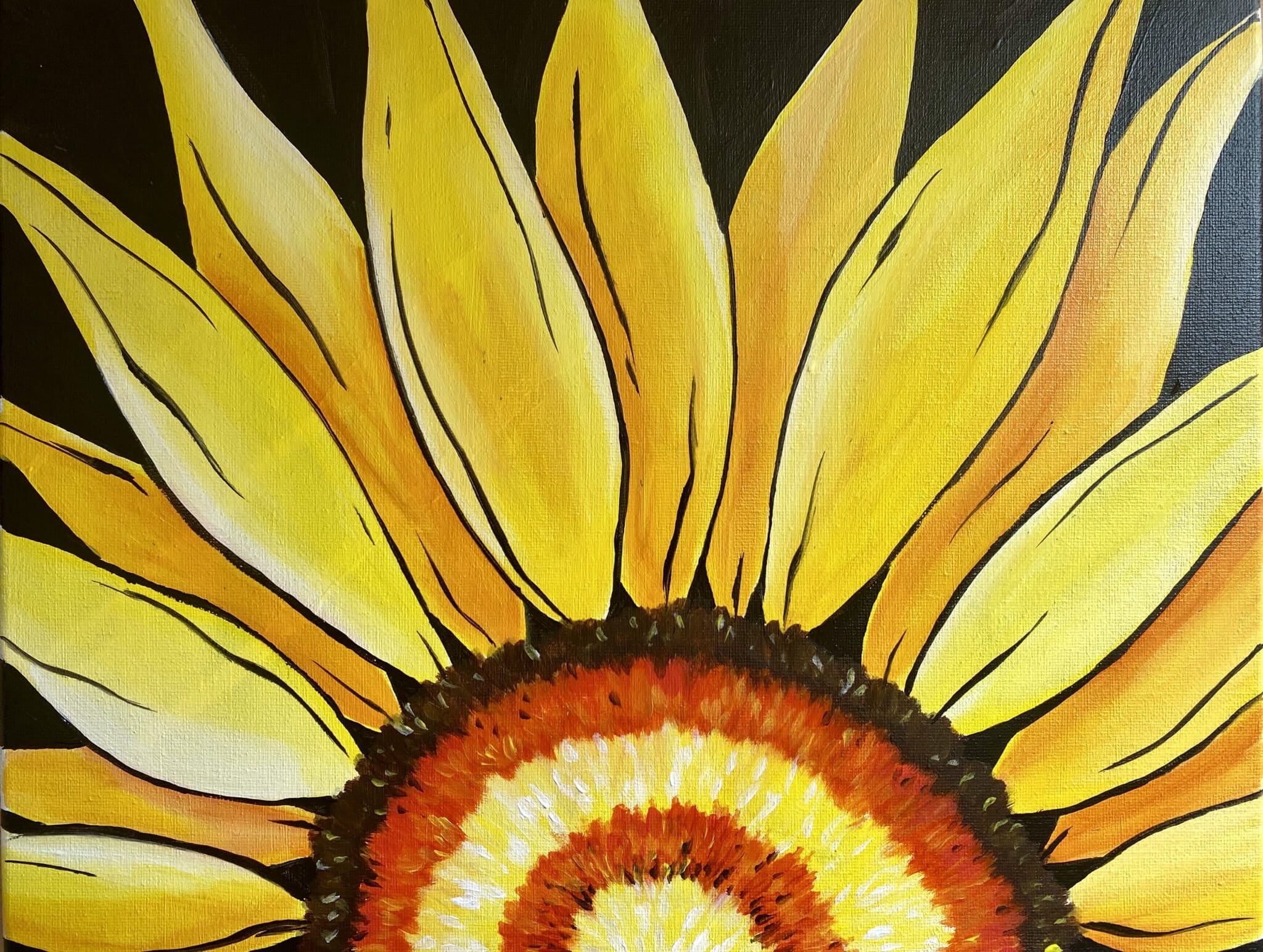 Sunflower season Paint and sip night