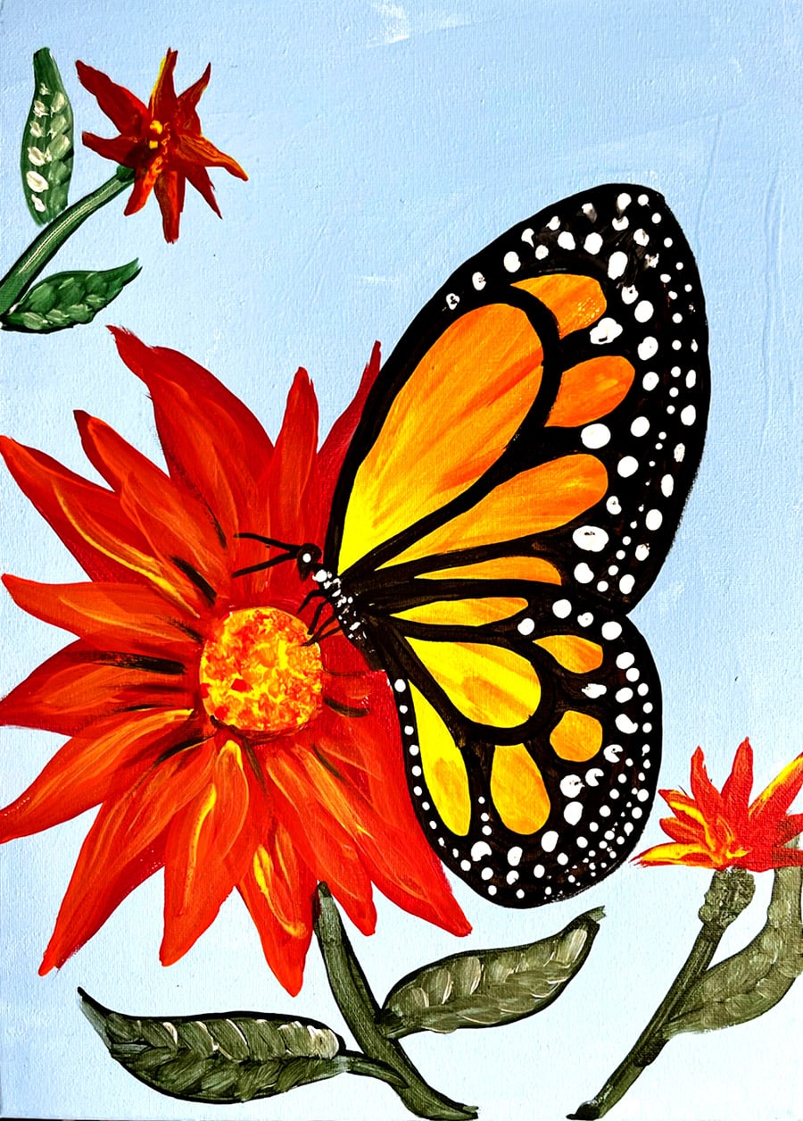 Monarch Season Paint and Sip with Erin
