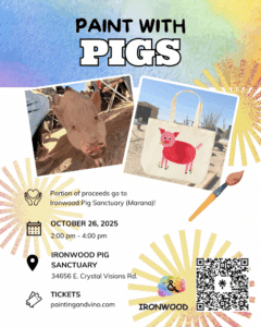 Paint with Pigs Fundraiser – Paint a Piggie Tote!