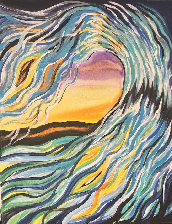 Abstact Wave Curl