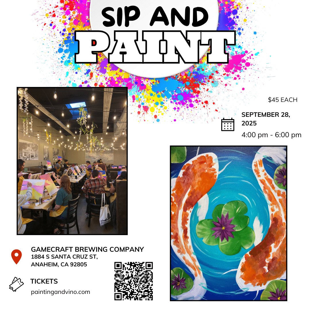 Koi Fish Paint and Sip