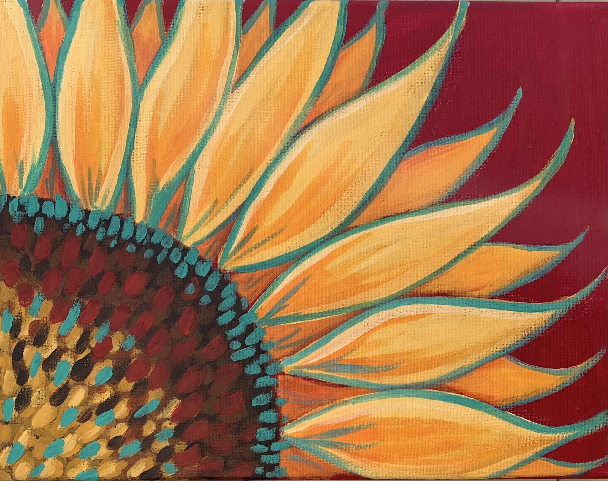 Sunflower Season-  Paint and Sip – San Diego