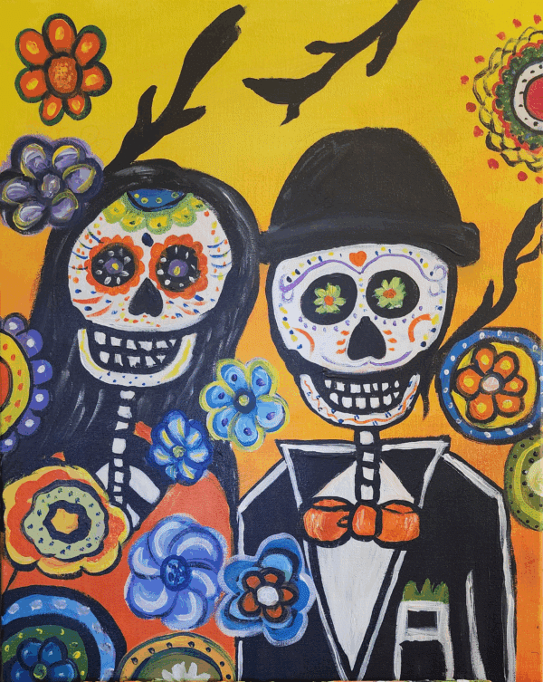 Join Our Fun Paint and Sip Experience, Skelton Friends, at this fun interactive Painting event.