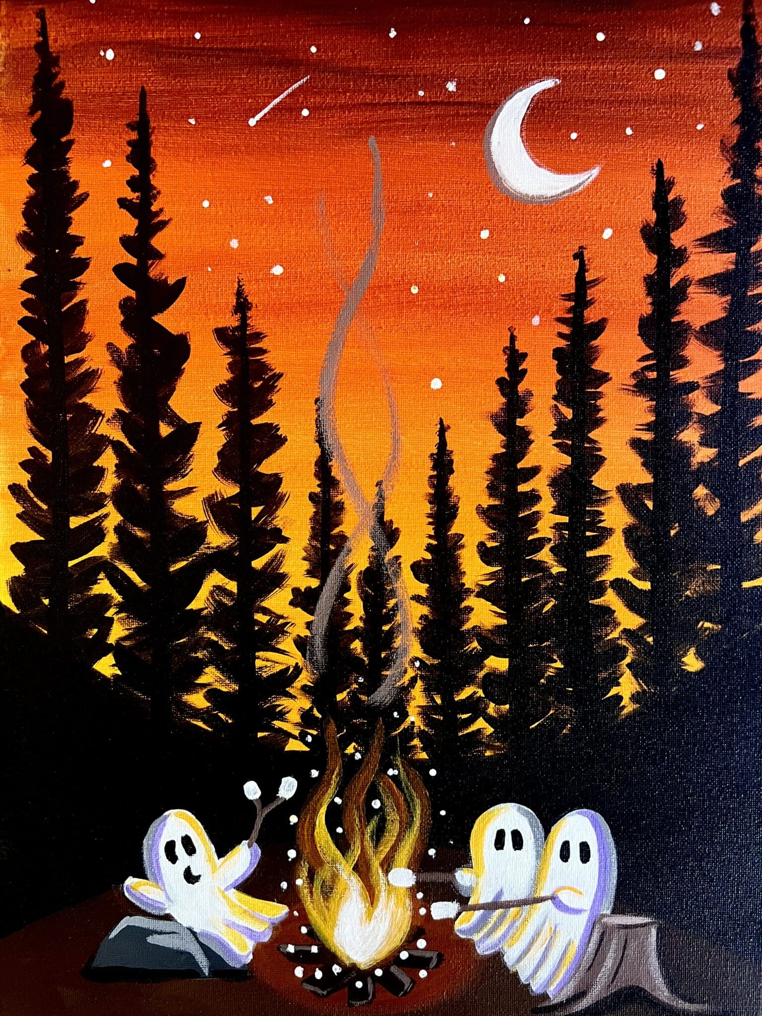 Ghost Stories  – Halloween Paint and Sip in  Carlsbad
