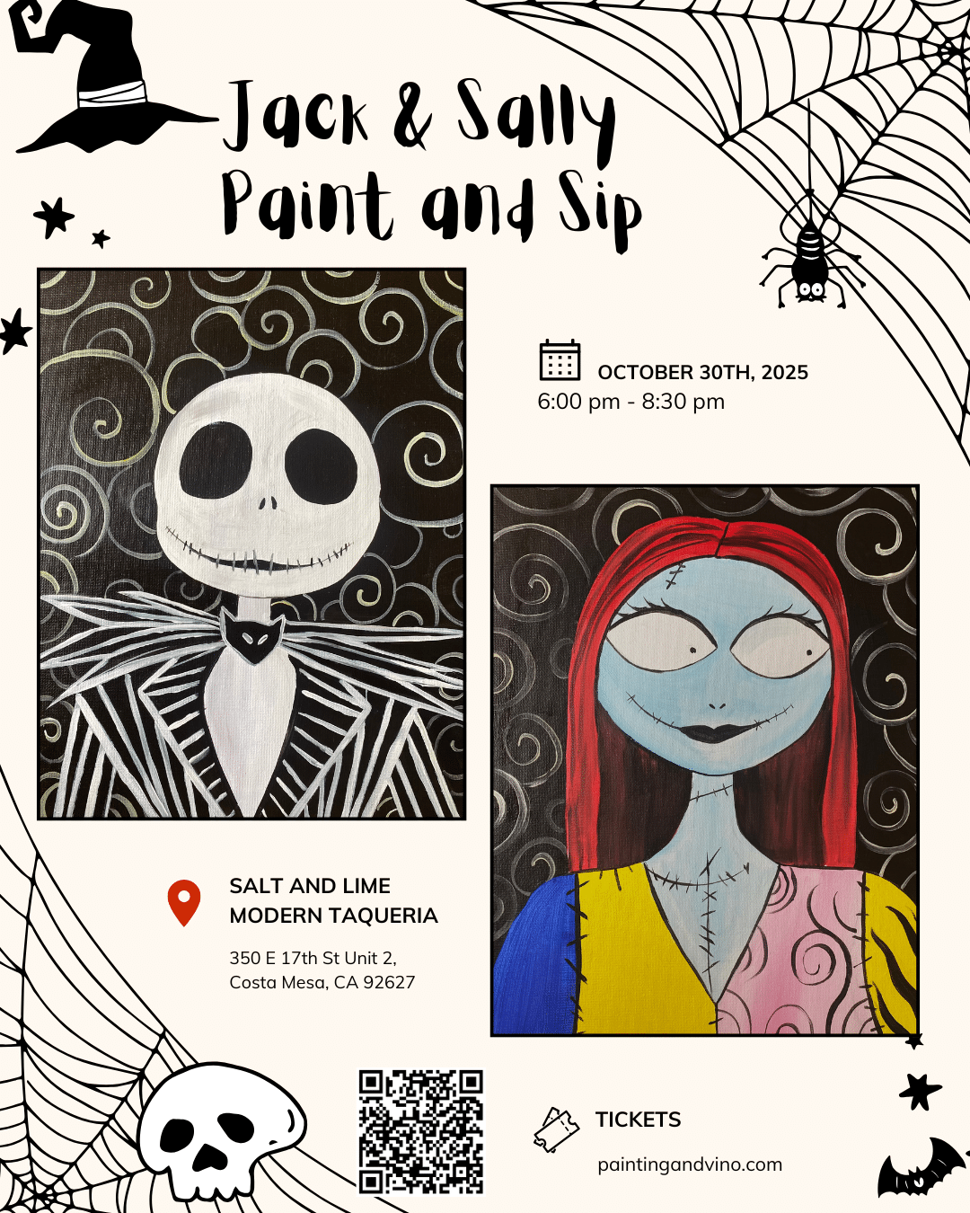 Jack and Sally Paint and Sip