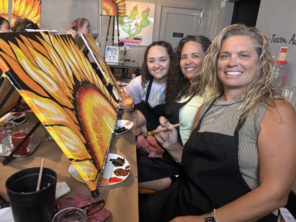 Immerse yourself in a world of creativity and fun at our paint and sip class. Whether you're on a date, with family or friends, or even as a couple, this indoor activity promises to be memorable. Let your artistic side shine as you paint away the stress of the day in a relaxed and social setting. Join us for a creative wine and paint experience like no other!