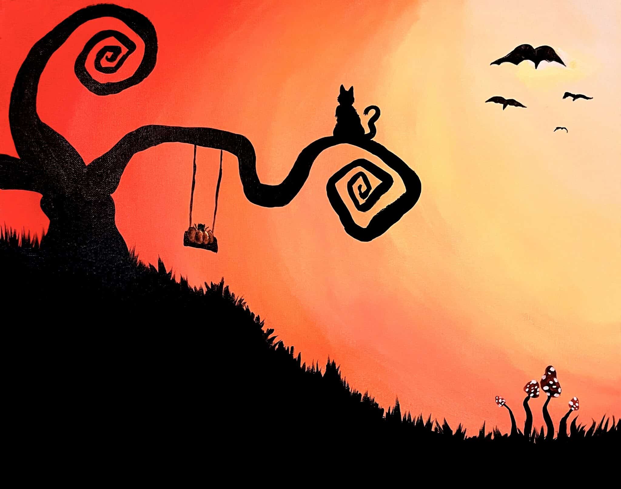 Candy Corn Sky – Paint and Sip