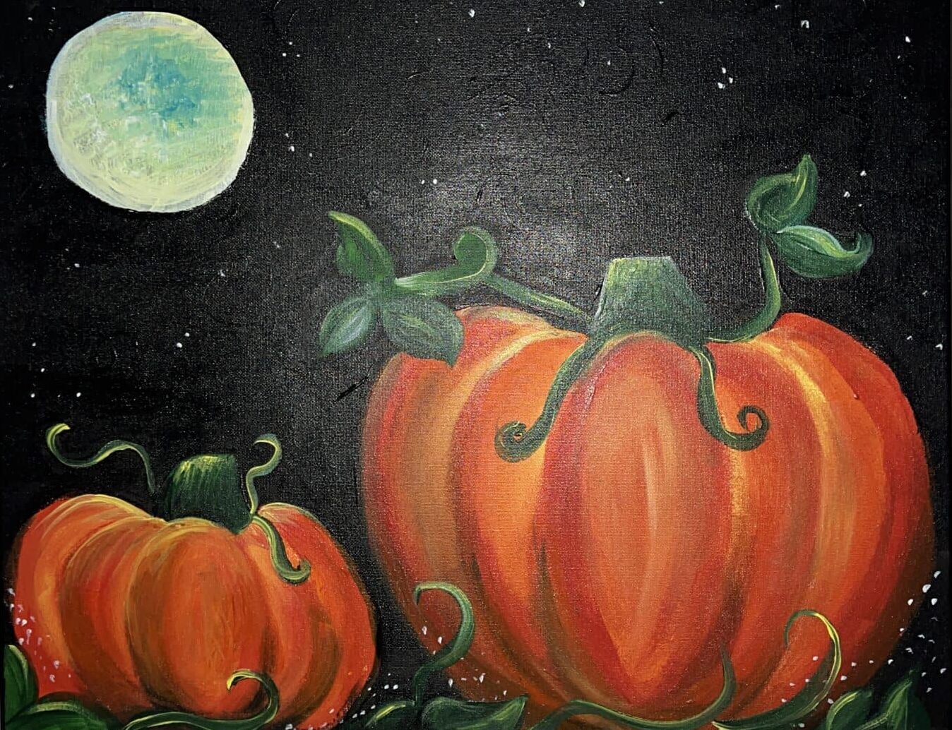 Moonlight Pumpkins – Paint and Sip