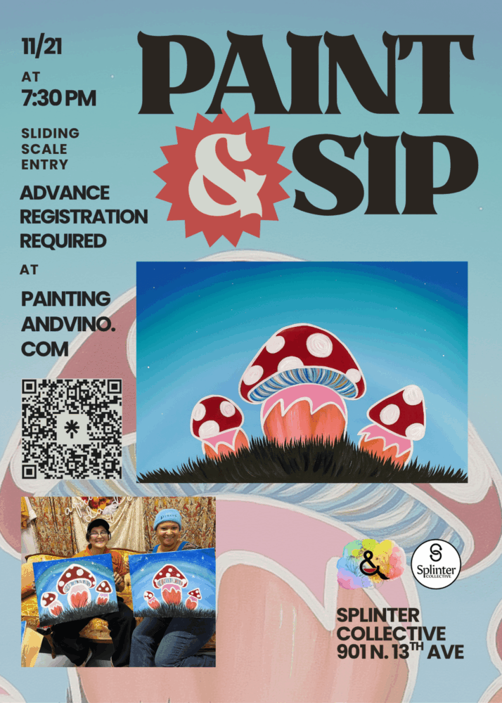 Immerse yourself in a world of creativity and fun at our paint and sip class. Whether you're on a date, with family or friends, or even as a couple, this indoor activity promises to be memorable. Let your artistic side shine as you paint away the stress of the day in a relaxed and social setting. Join us for a creative wine and paint experience like no other!