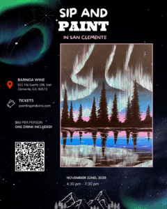 Northern Lights Sky Paint and Sip