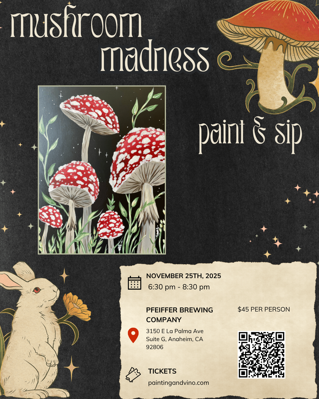 mushroom paint and sip