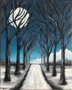 “Early Winter Moonlight” Paint and Sip: California Craft Beer Fremont