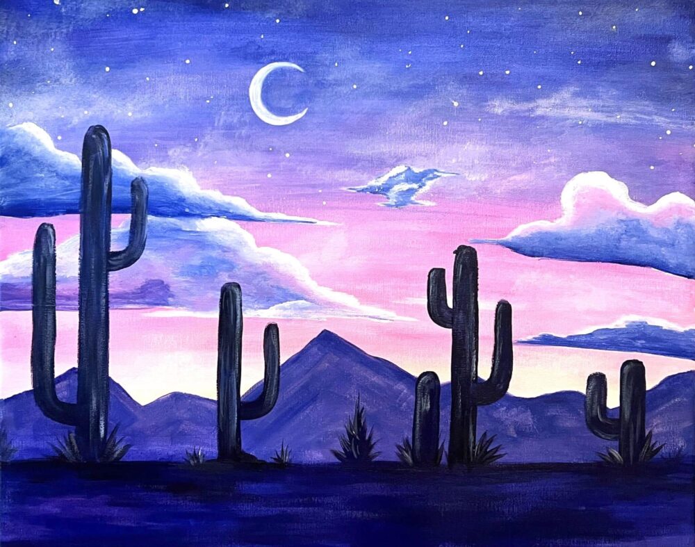 Twilight Desert Sip & Paint at HighWire