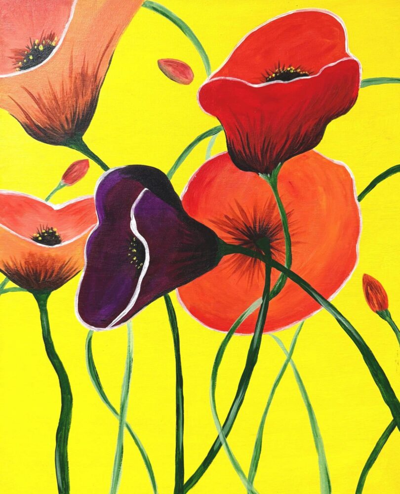 Poppy Love Paint and Sip at HighWire