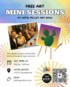 Free Mini Sessions at Hotel McCoy Artwalk