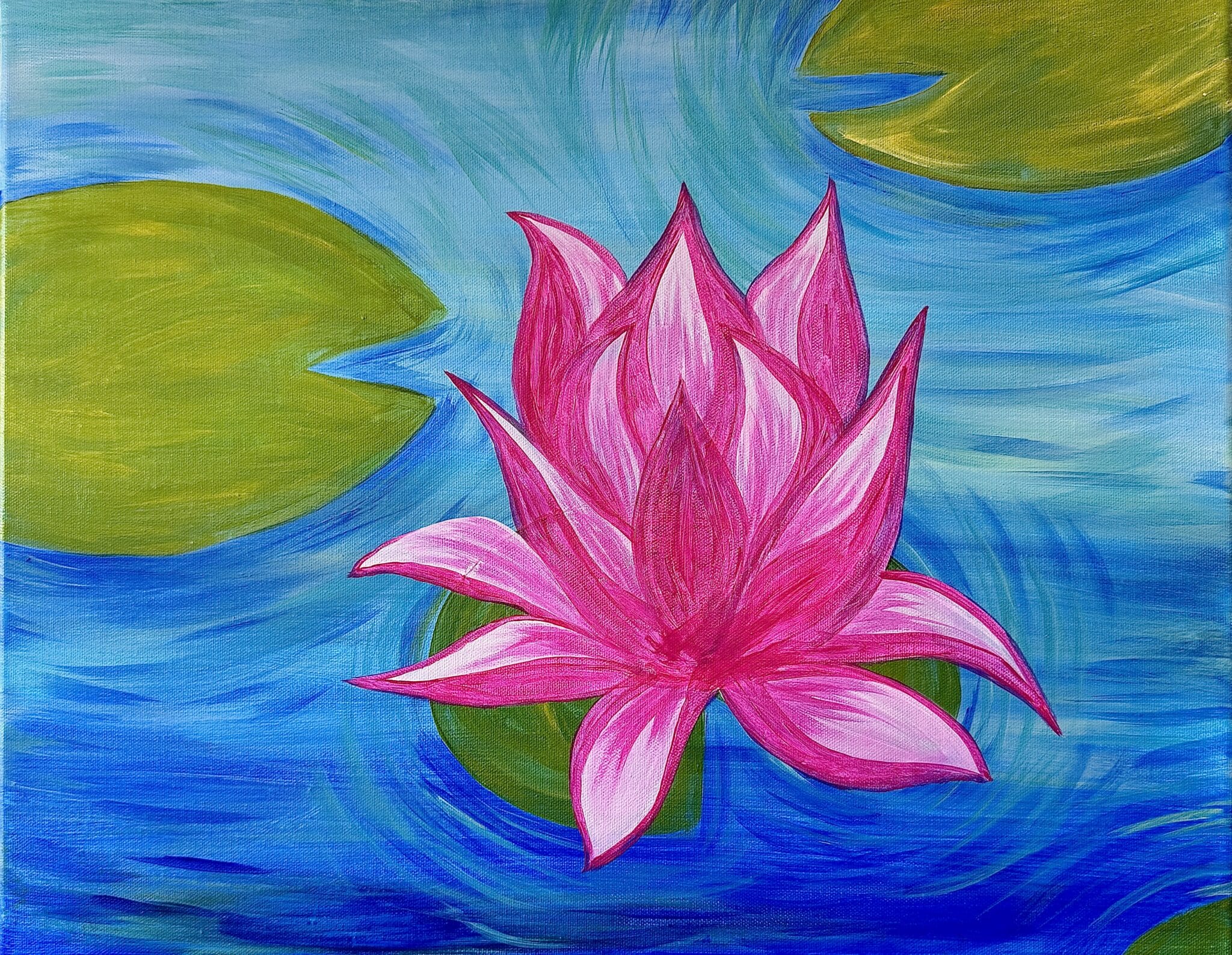 Pink Lotus – Paint & Sip – Tempe