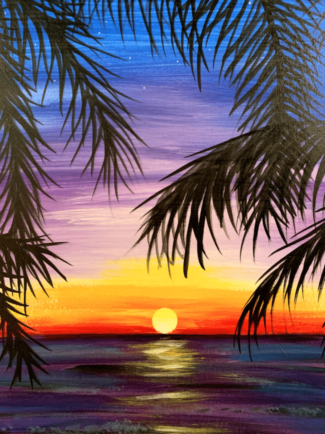 Purple Palms – Paint & Sip – Tempe