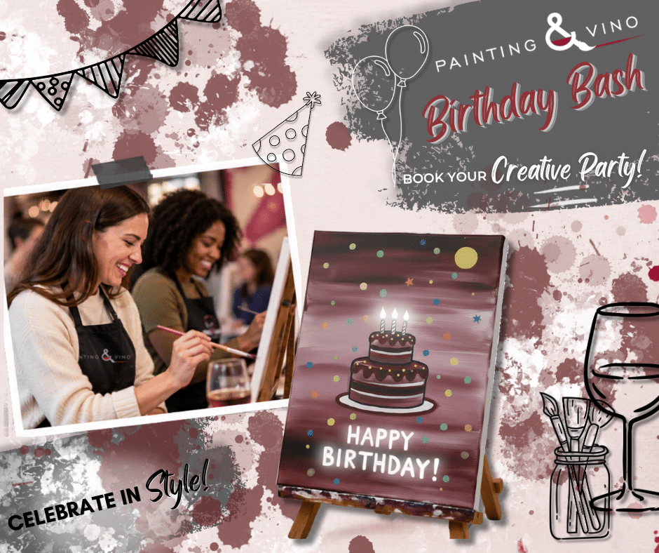 Birthday Bash  with Painting and Vino