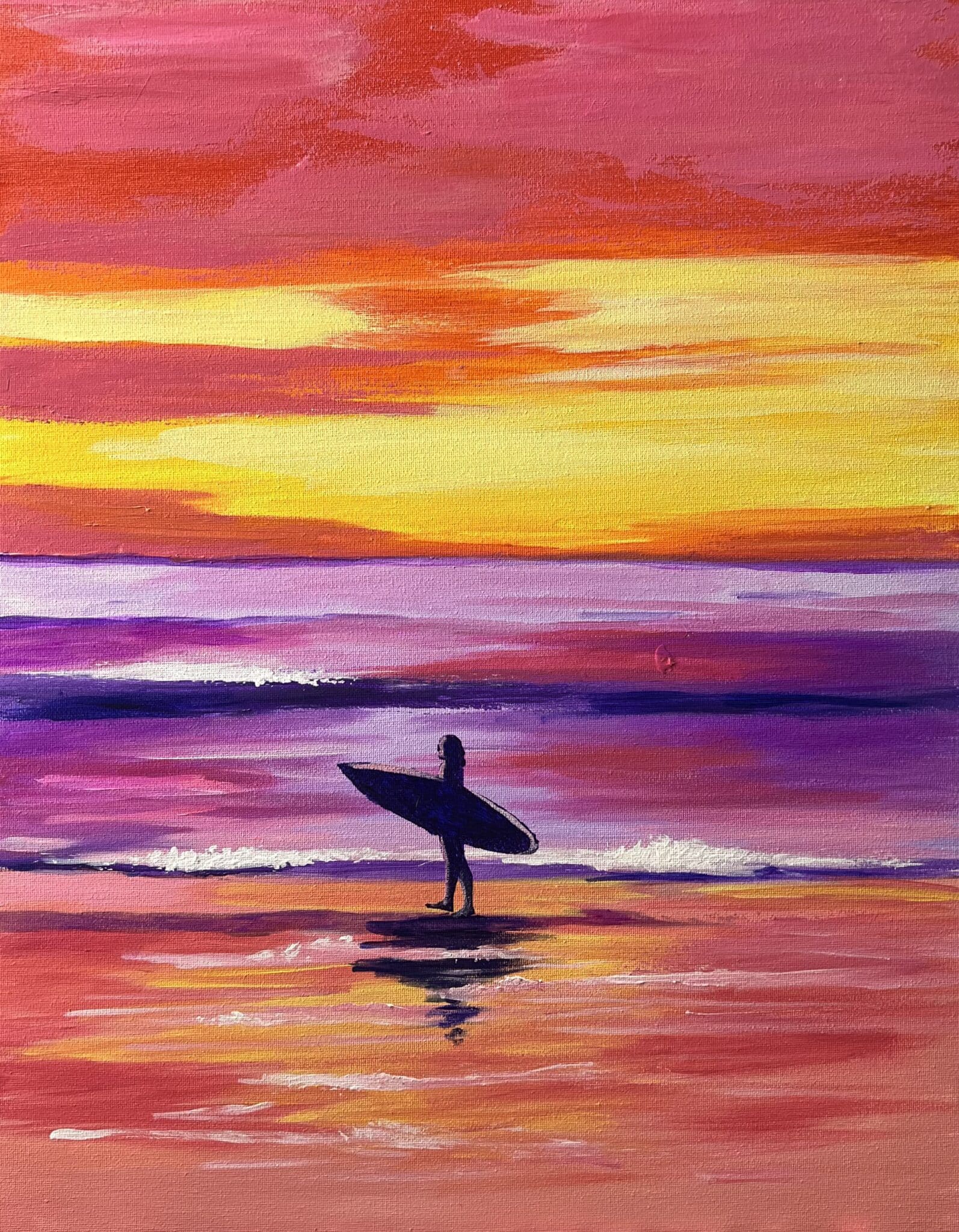 Paint and Sip – Sunset Session - San Diego- Solana Beach