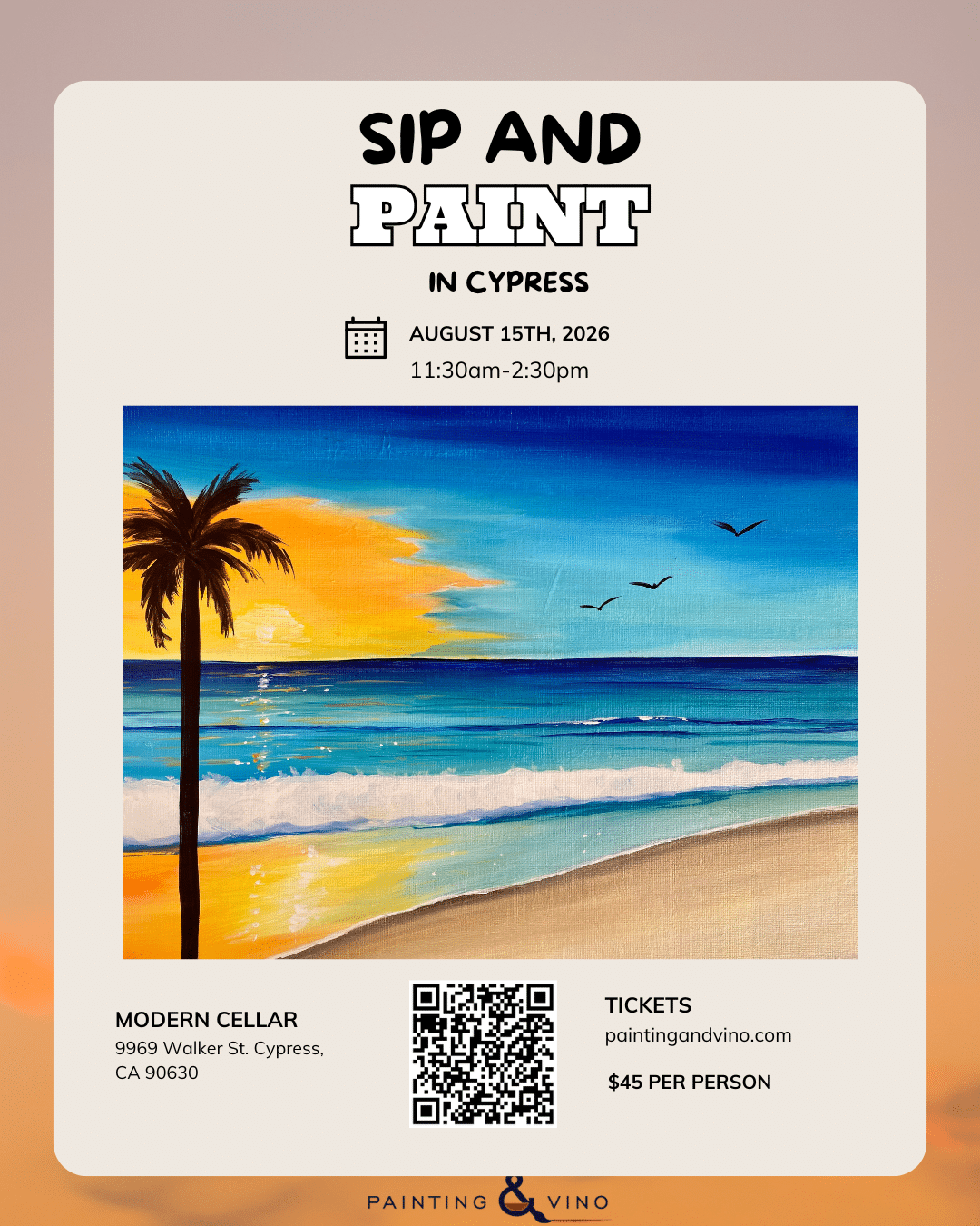 august 15th, 2026 paint and sip