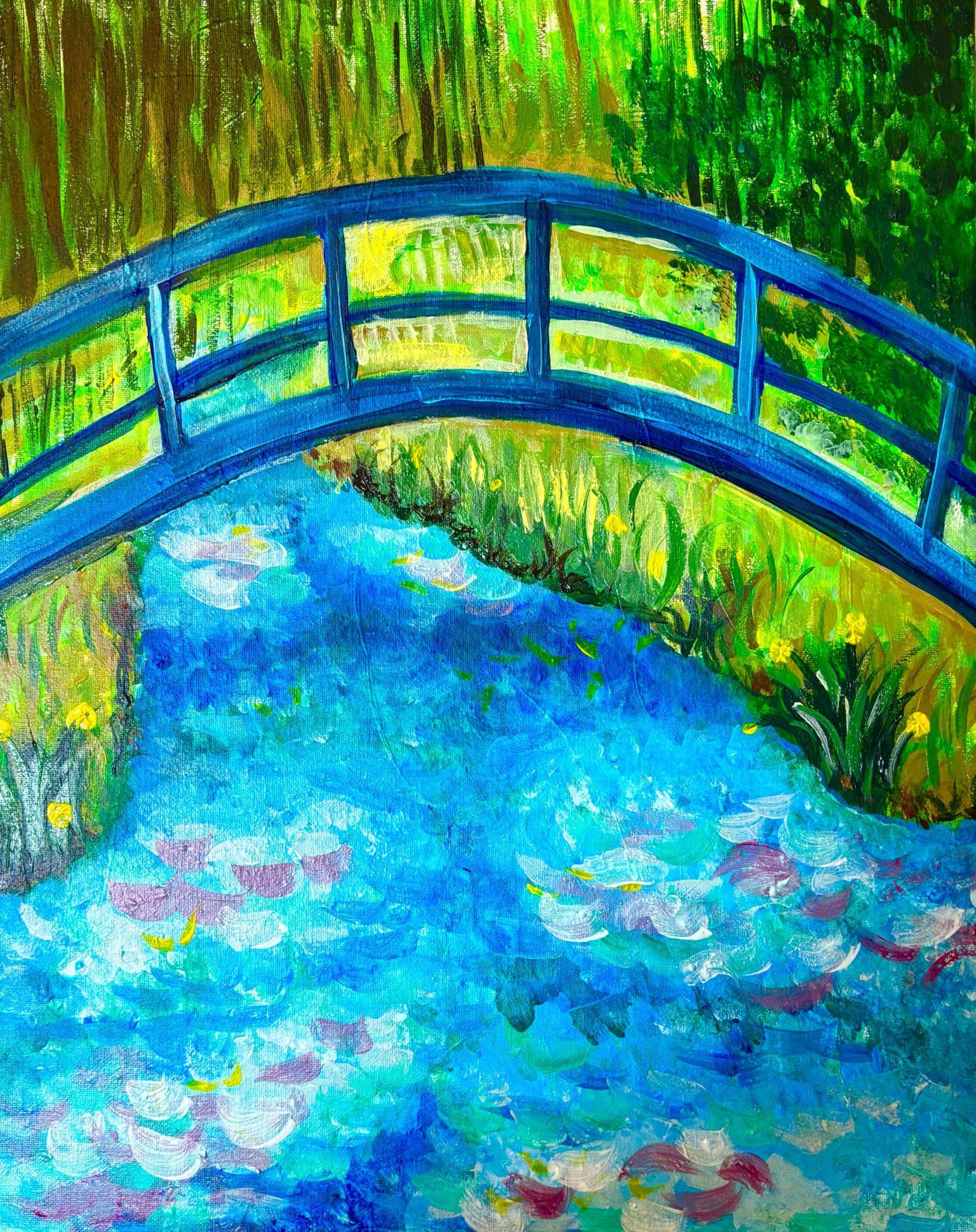 Japanese Footbridge – Painting and Vino Kansas City