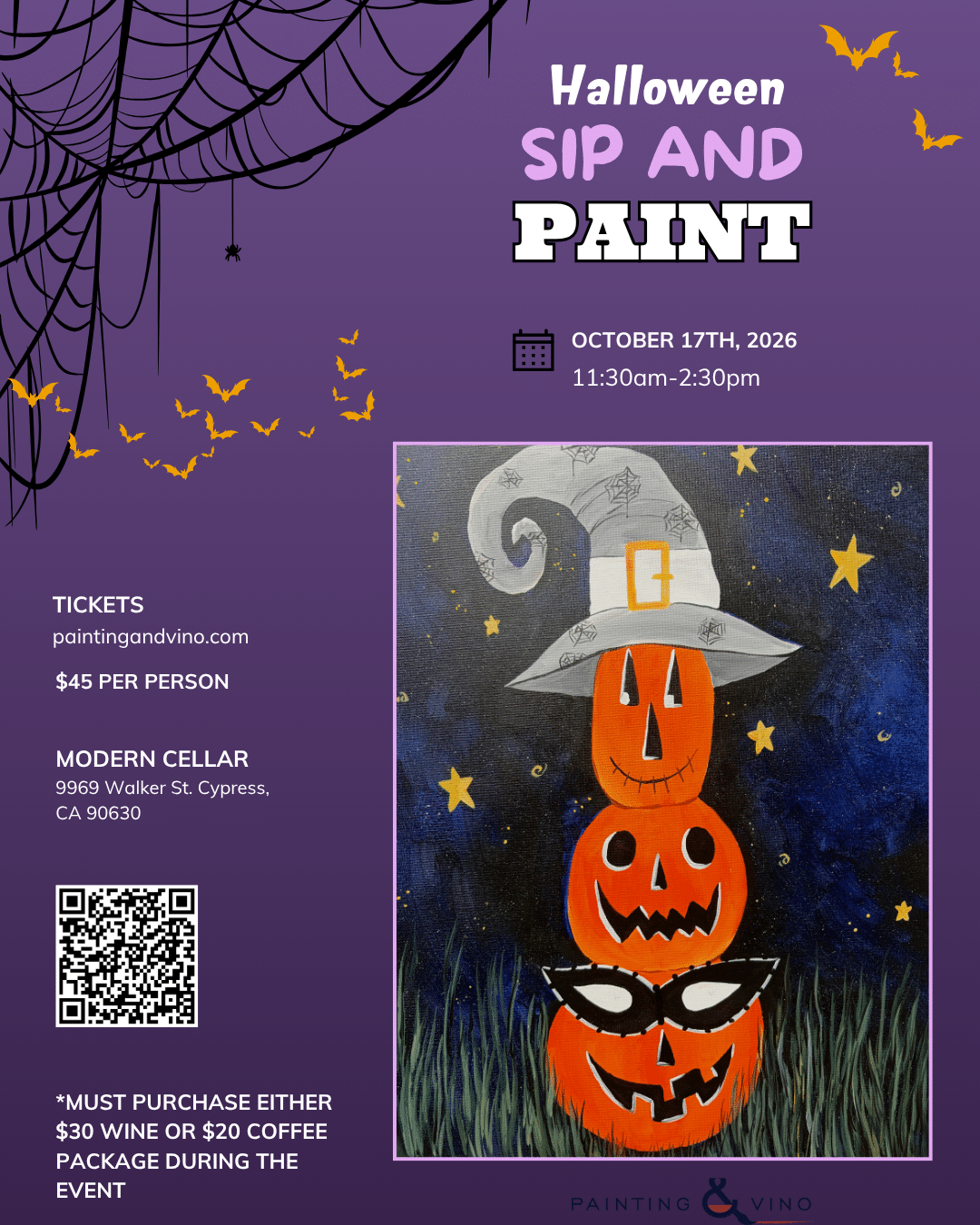 Haunted Harvest Paint and Sip