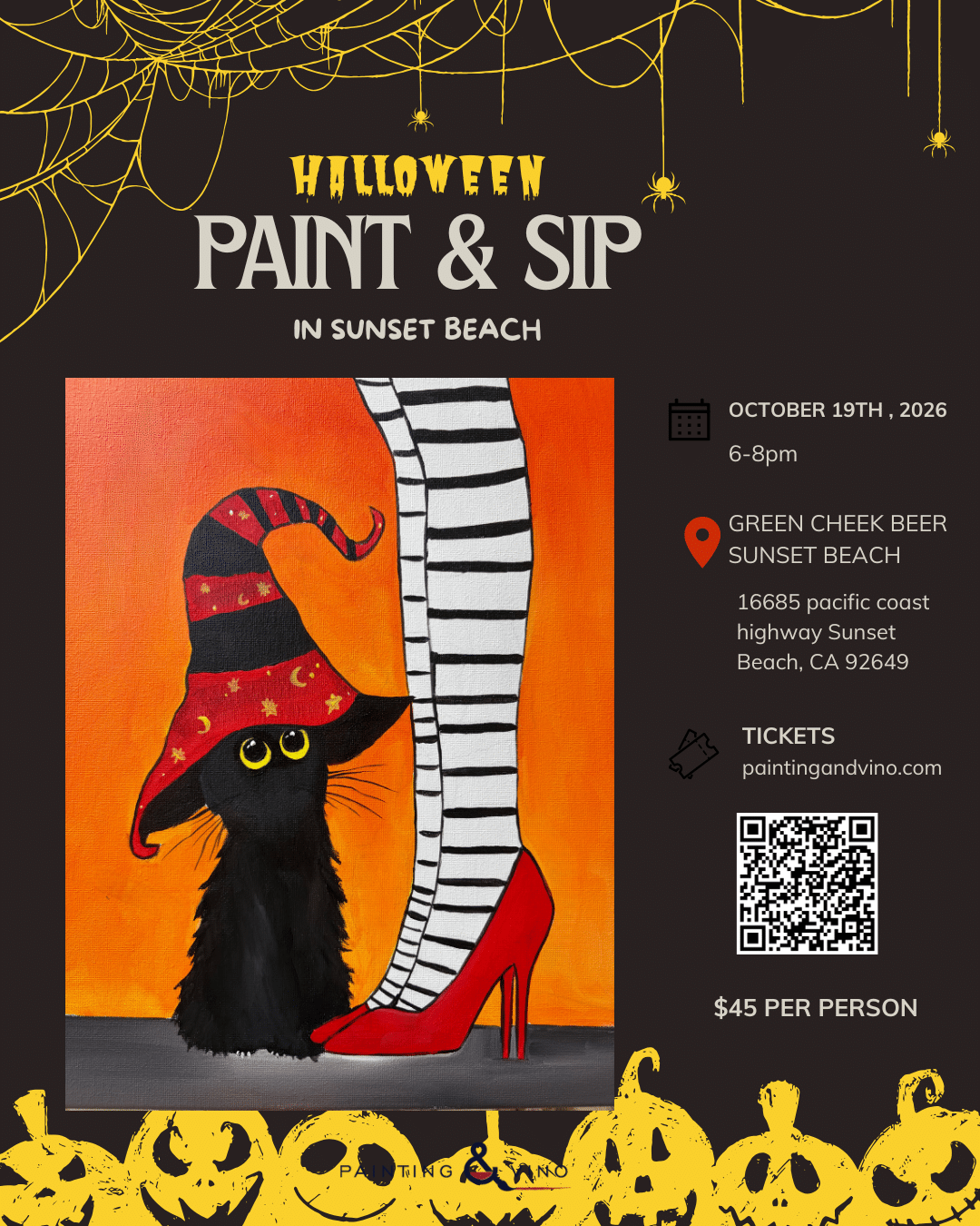 Witch’s Best Friend Paint and Sip