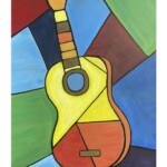Paint like Master Artist Picasso with this beautiful Guitar in Stained Glass. Enjoy a fun night out with friends and family at this amazing Paint and sip event. Picassos Guitar in Stained Glass