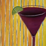 Striped Cosmo paint and sip painting event with Painting and Vino Sacramento. Striped Cosmo paint and sip painting event with Painting and Vino Sacramento.