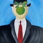 Recreate one of the Masters, René Magritte with the Son of Man. Son of Man