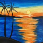 Escape to this Island oasis to enjoy the sunset Palm Island Sunset