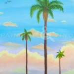 California dreaming with these Pastel Palms. Pastel Palms