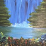 Discover this fun Hidden Waterfall painting all while you get to sip on your favorite drinks and paint the night away. Hidden Waterfall